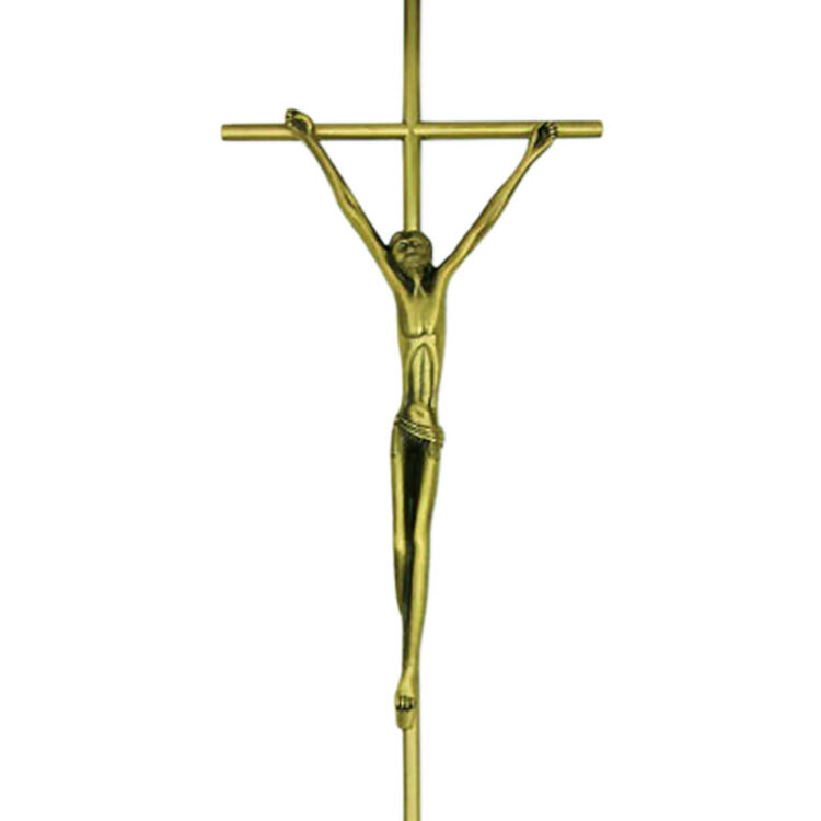 129 S crocifisso ottone dettaglio