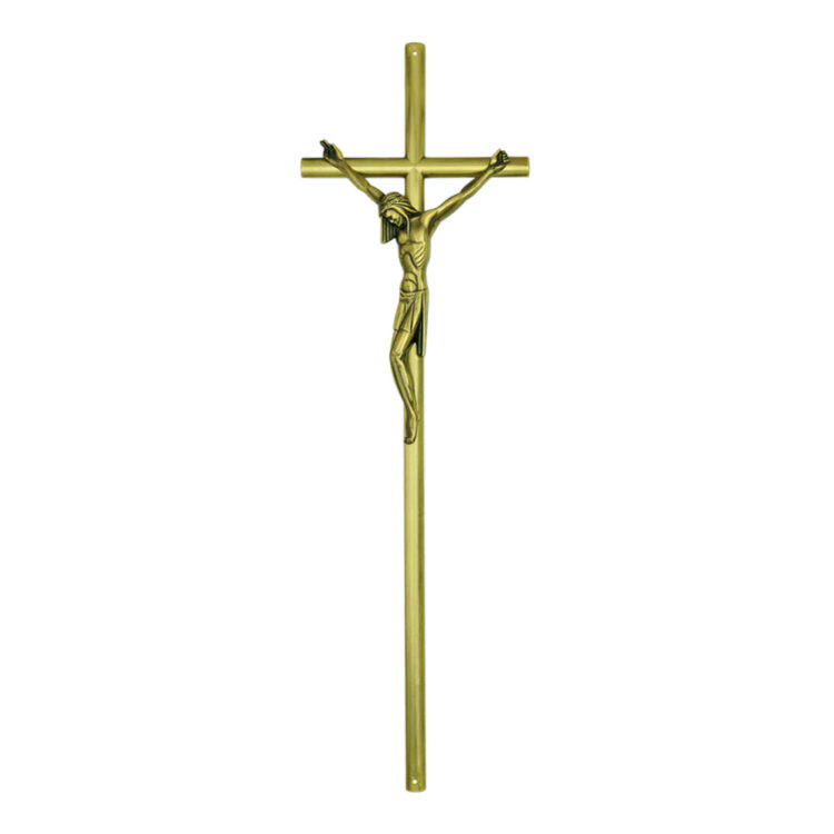 143 S crocifisso ottone