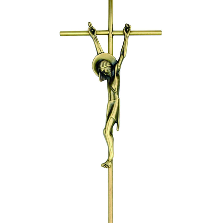 155 S crocifisso ottone dettaglio