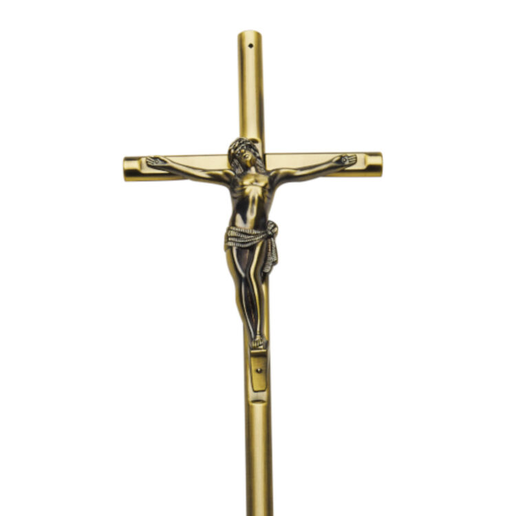 3363 crocifisso ottone dettaglio